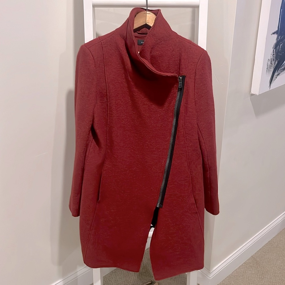 brand new Deep Red Halogen Zip Up Coat
